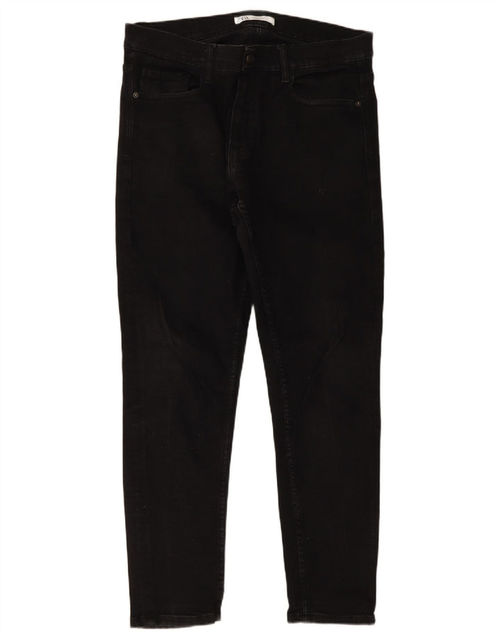Blugi slim pentru bărbați Zara EU 46 XL W36 L30 negri
