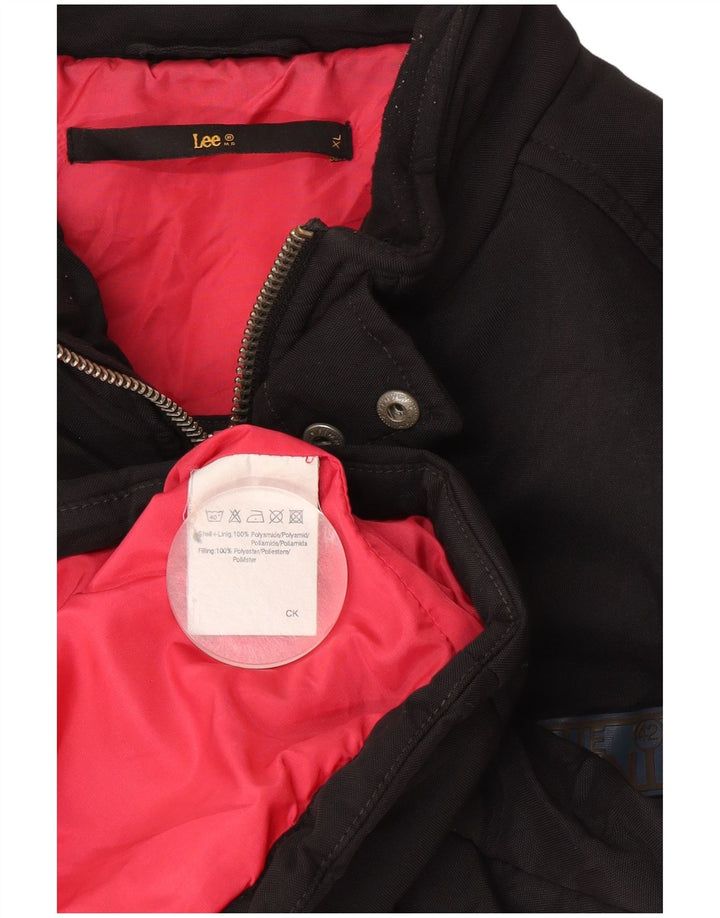 Jachetă căptușită pentru bărbați Lee UK 42 XL Poliester negru