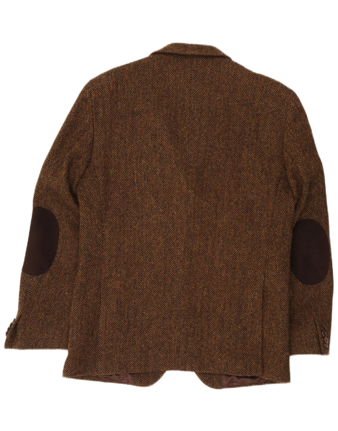 Jachetă pentru bărbați Harris Tweed, cu 2 nasturi, IT 50, mare, maro, oase