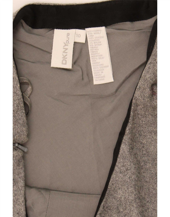 Fusta A-Line pentru femei Dkny US 10 Large W32 Gri Lână