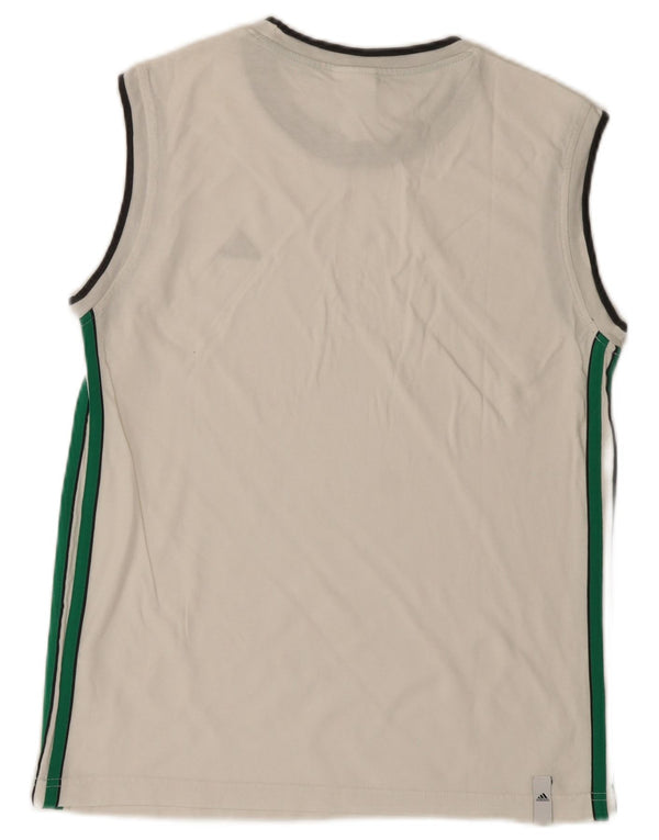 Vestă pentru bărbați Adidas UK 36/38 Bumbac alb mic