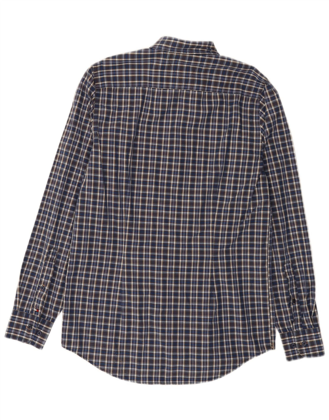 Cămașă pentru bărbați Tommy Hilfiger Slim Fit, carouri albastre medii