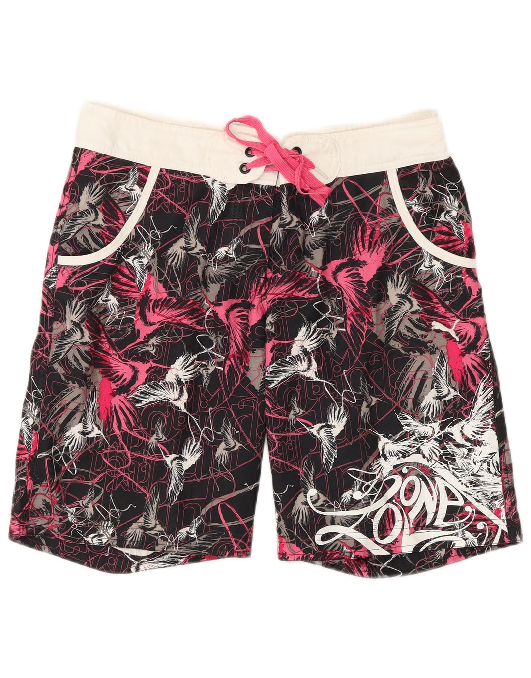 Pantaloni scurti de înot PUMA cu model abstract pentru femei UK 8 mici, multicolori