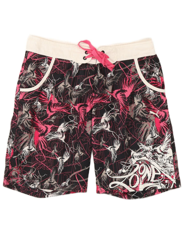 Pantaloni scurti de înot PUMA cu model abstract pentru femei UK 8 mici, multicolori