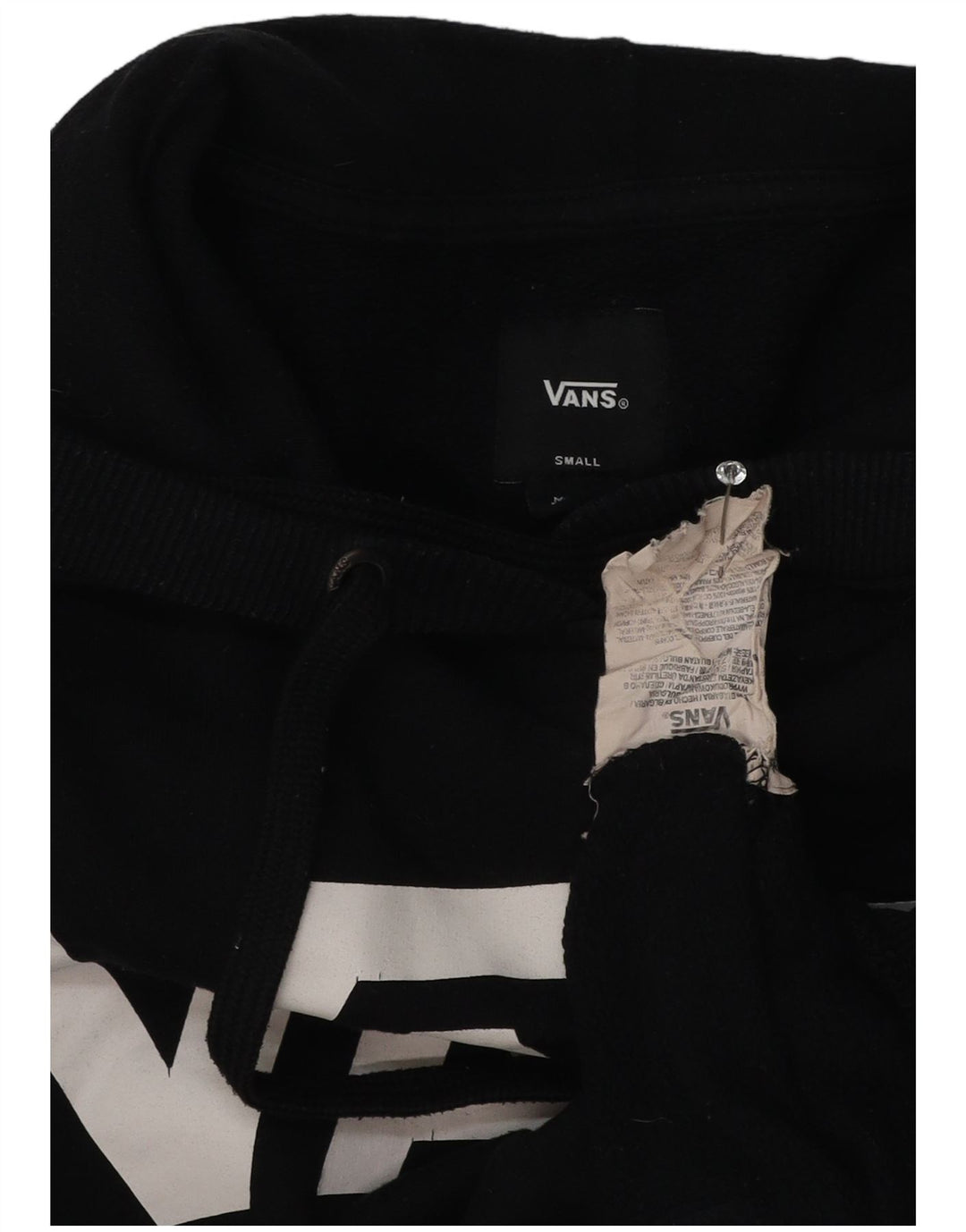 Pulover Vans Graphic pentru bărbați, bumbac mic, negru