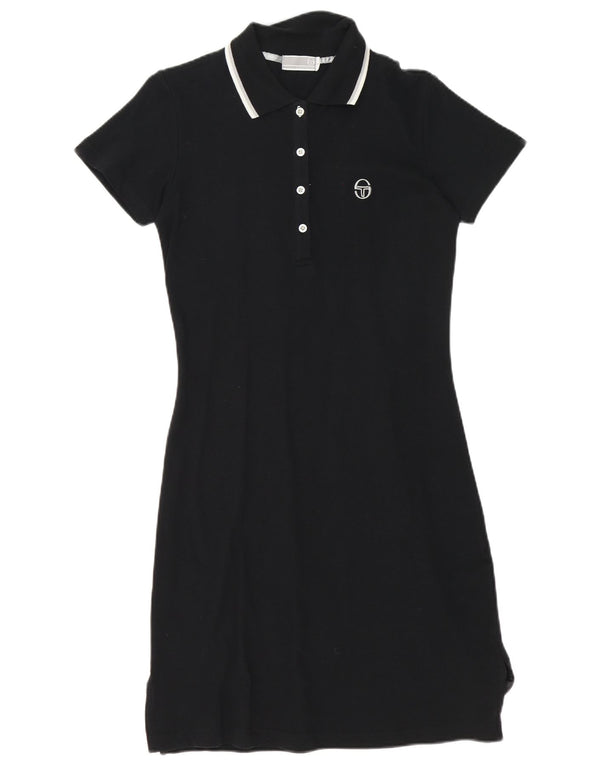 Rochie polo Sergio Tacchini pentru femei UK 14, mare, negru, bumbac