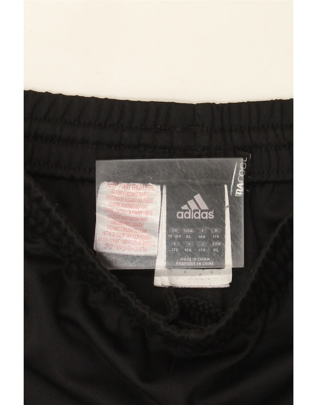 Pantaloni de trening Adidas Climacool pentru baieti 15-16 ani, negru, color block
