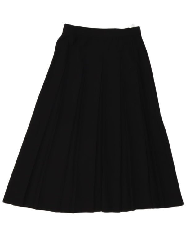 Fusta plisată cu talie înaltă pentru femei Marks & Spencer UK 10 Small W26 L30 Negru