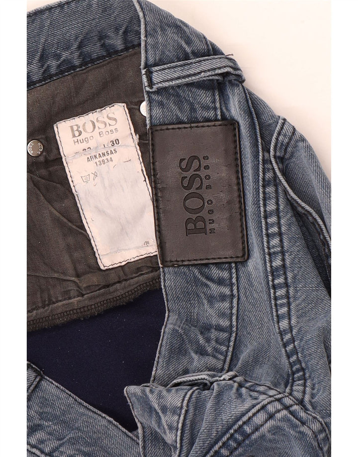 Blugi drepti pentru bărbați HUGO BOSS Arkansas W32 L30 albastru