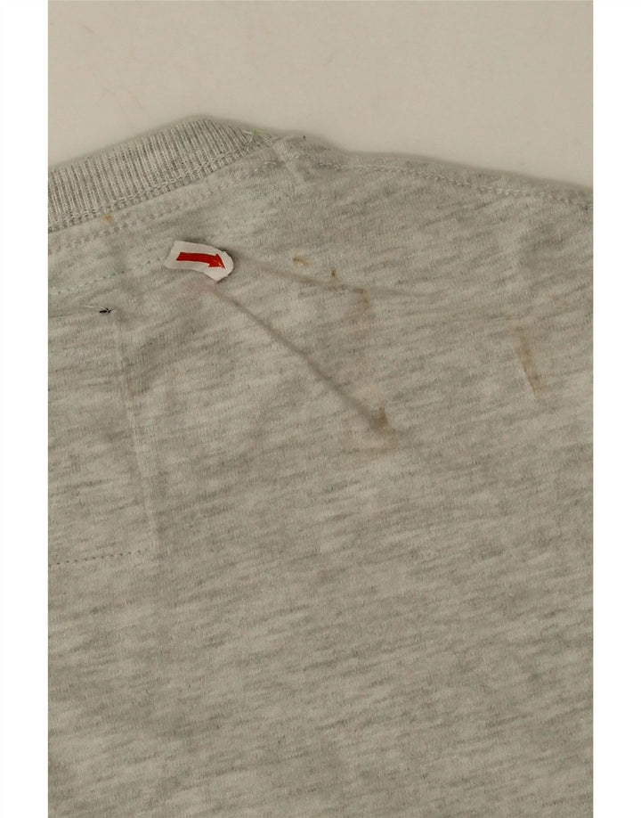 Tricou grafic pentru bărbați Superdry Top din bumbac gri mediu
