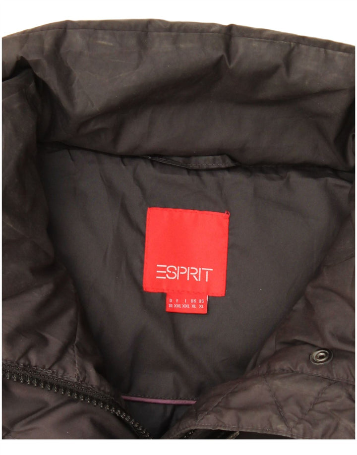 Gilet căptușit pentru femei Esprit UK 18 XL Negru