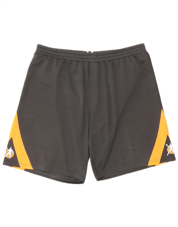 Pantaloni scurți sport grafic pentru bărbați VINTAGE 2XL, gri, bloc de culoare