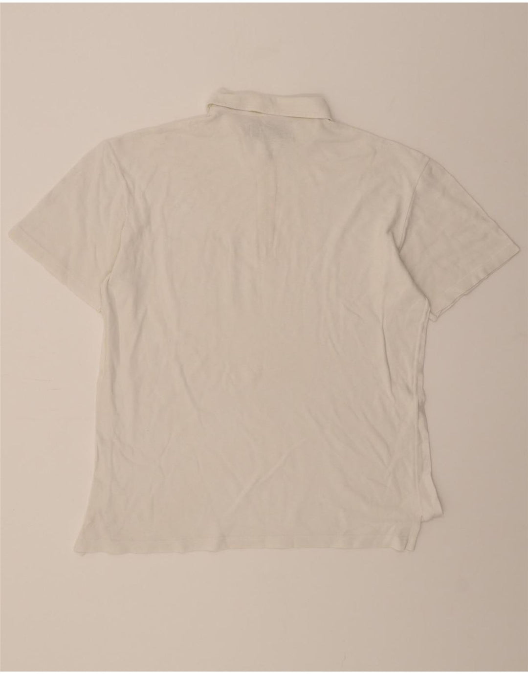 ARMATA DI MARE Mens Polo Shirt IT 50 Medium White Cotton Vintage Armata Di Mare and Second-Hand Armata Di Mare from Messina Hembry 