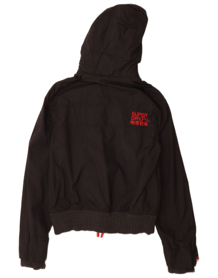 Jachetă Windbomber pentru femei SUPERDRY, cu glugă, UK 10, neagră