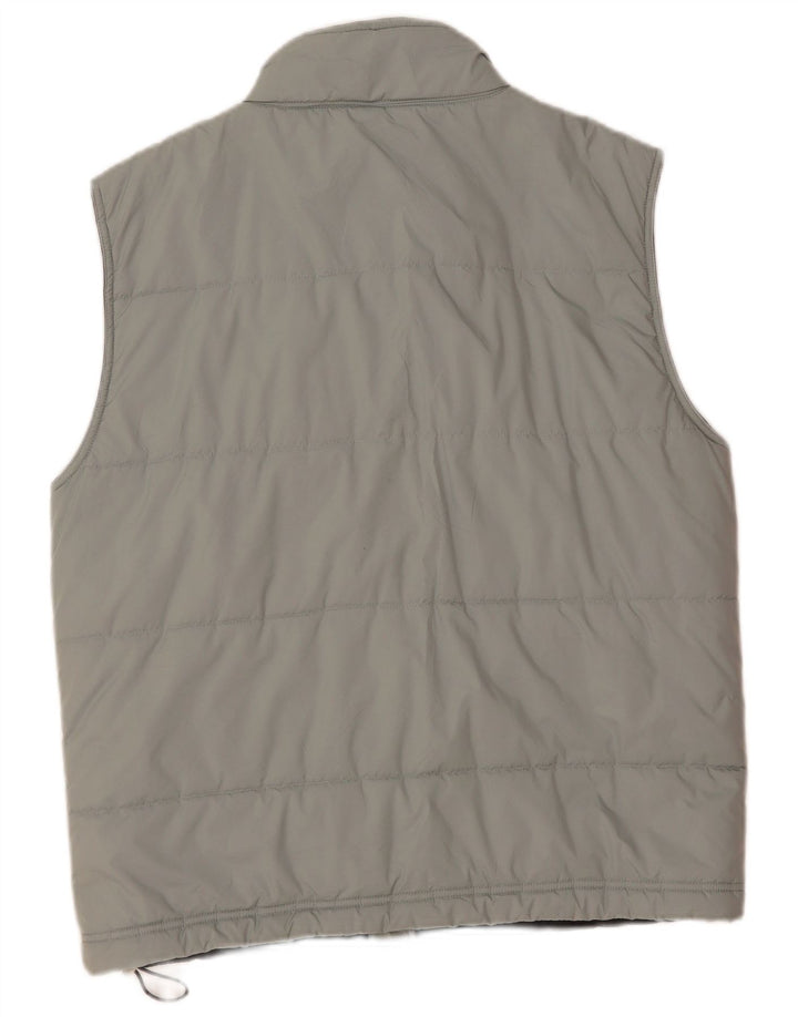 Reebok Mens Padded Gilet UK 36 Small Gri Poliester