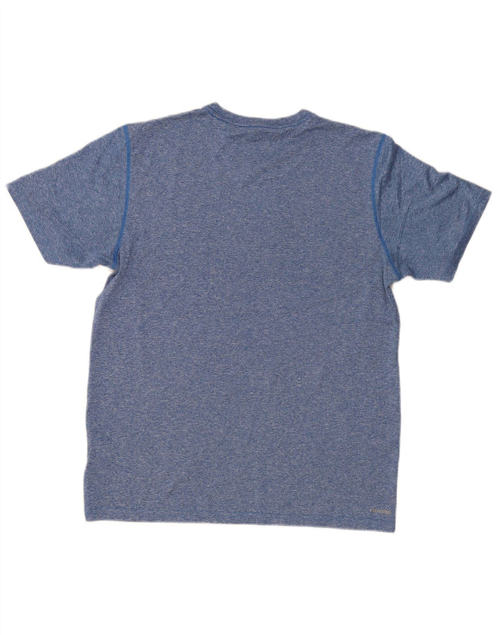 Tricou ADIDAS Climalite pentru bărbați Top mediu albastru din poliester cu pete
