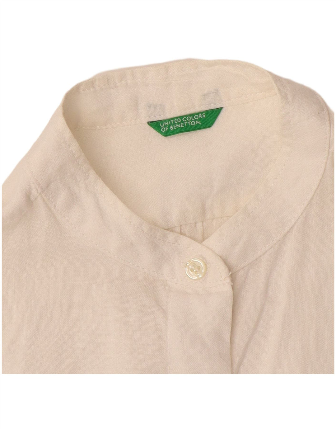 Cămașă pulover pentru femei BENETTON UK 14 Medium Off White