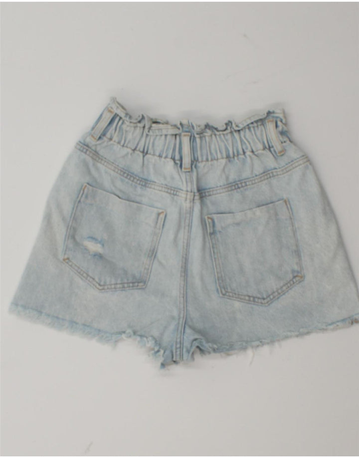 Pantaloni scurți din blugi pentru femei ZARA EU 34 2XS W24 Albastru