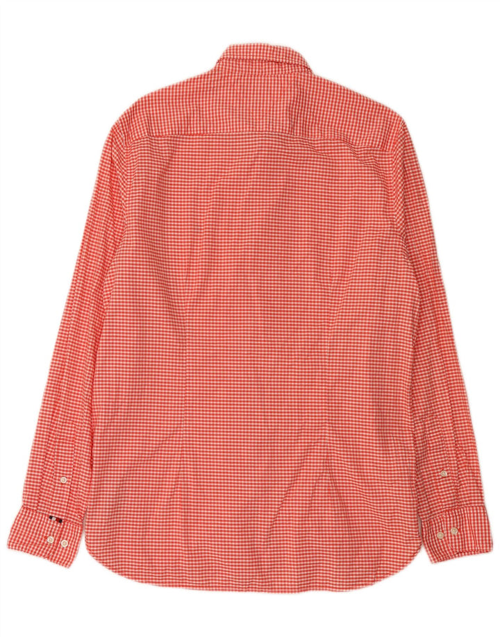 Cămașă pentru bărbați Tommy Hilfiger Slim Fit, mare, roșu, din bumbac