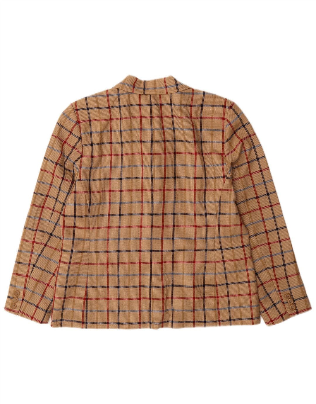 PENDLETON Womens Petite 3 Button Blazer Jacket US 12 Large Beige Check