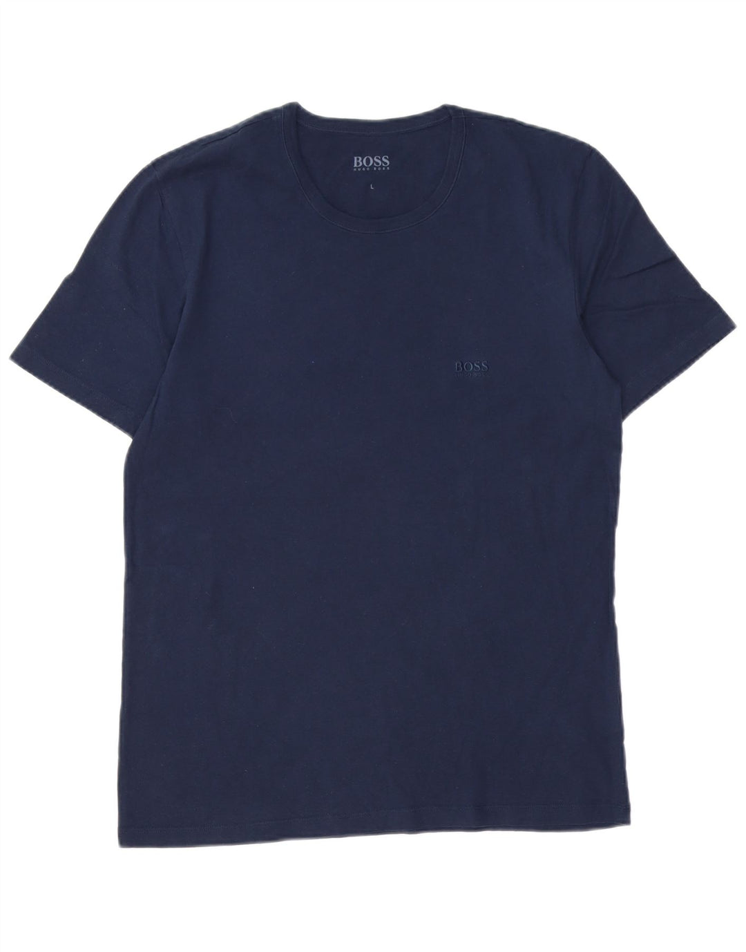Tricou pentru bărbați HUGO BOSS Top mare din bumbac bleumarin