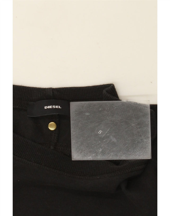 DIESEL Pulover grafic pentru bărbați Mic negru