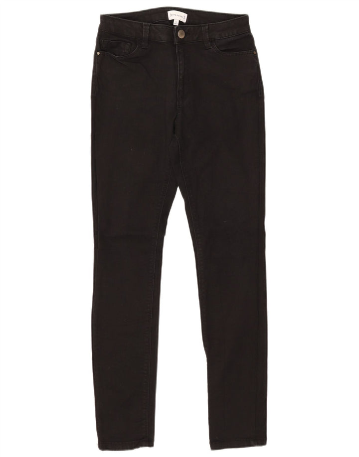 WAREHOUSE Blugi skinny pentru femei UK 10 Small W28 L30 Bumbac negru