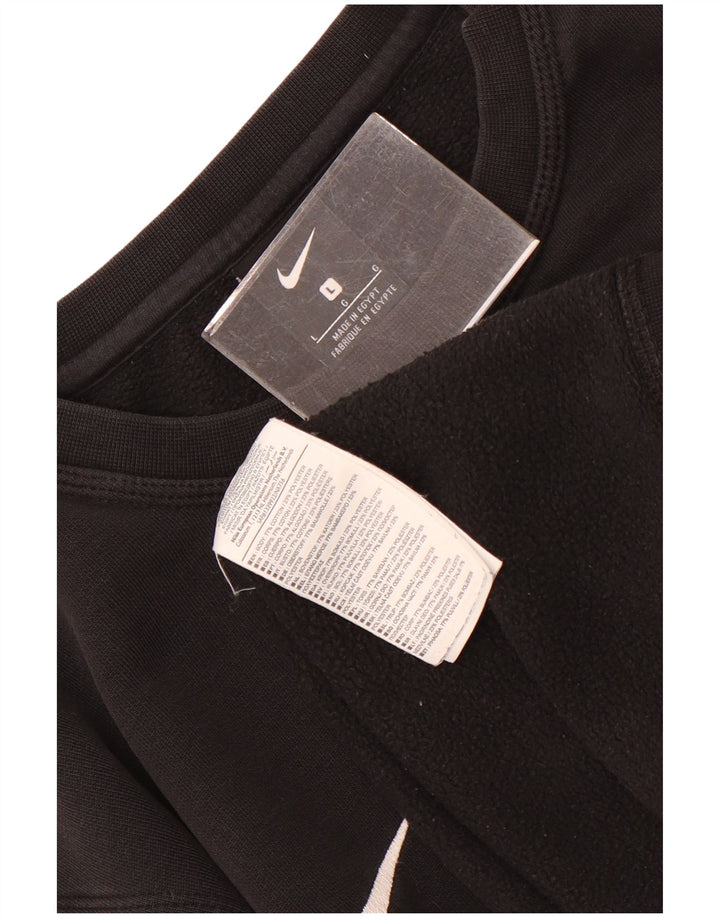Hanorac pentru bărbați Nike Pulover mare, negru, bumbac