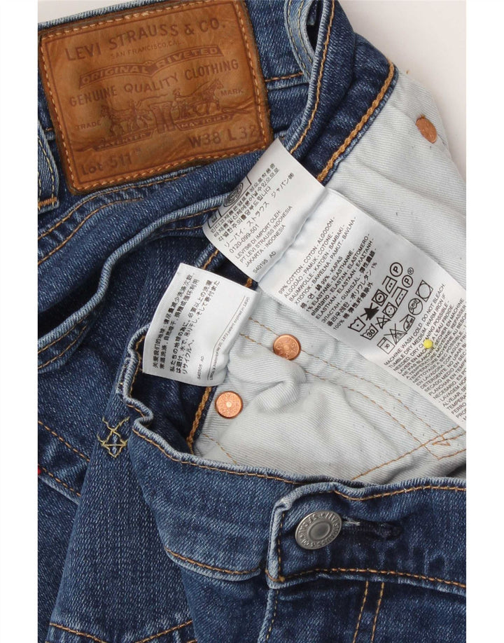 Blugi Levi's 511 Slim pentru bărbați W38 L32 Bumbac albastru