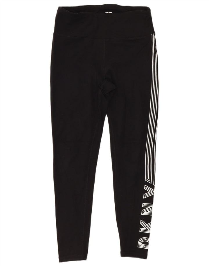 Dkny Leggings cu grafic pentru femei, bumbac negru mic