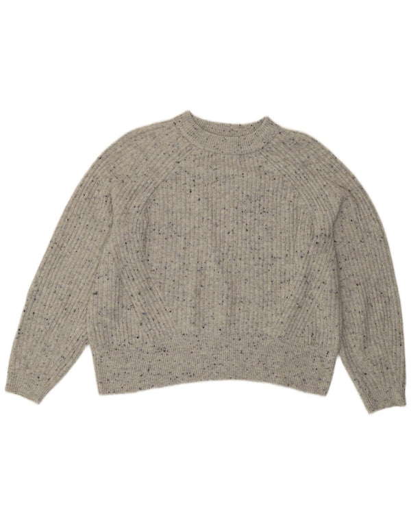 Pulover pentru femei Marks & Spencer cu decolteu triplu UK 16 mare, gri pete