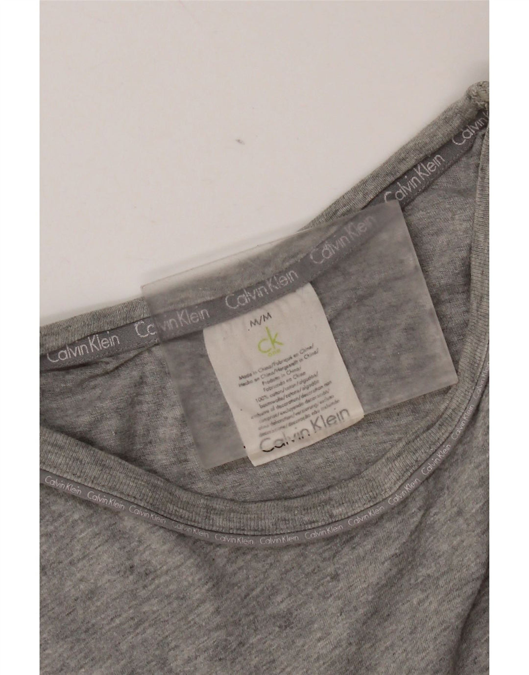Tricou Calvin Klein pentru bărbați Top din bumbac cu pete gri mediu