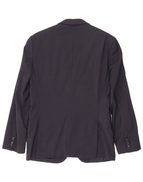 Blazer pentru bărbați Hugo Boss, cu 2 nasturi, EU 46, lână virgină, bleumarin, mic