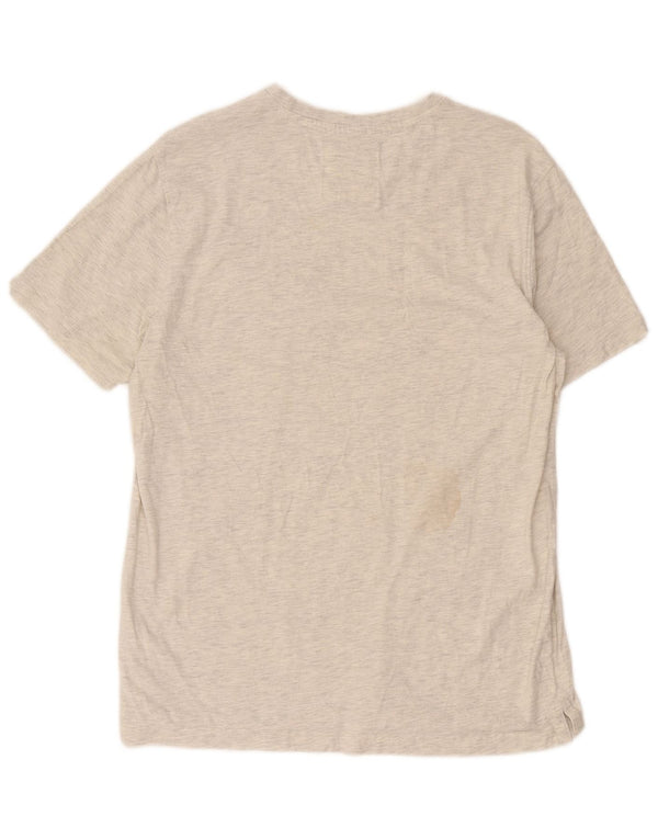 Crew Clothing Tricou pentru bărbați Top mare, gri bumbac cu pete
