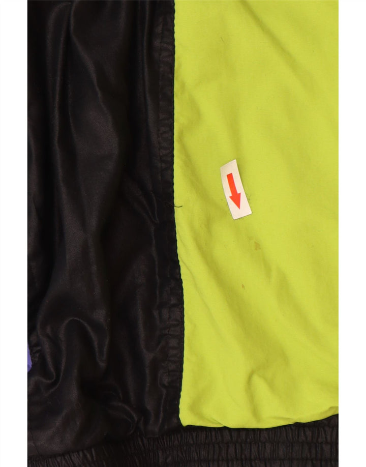 Jachetă Windbreaker cu grafică Maser M pentru femei UK 16, mare, negru, color block