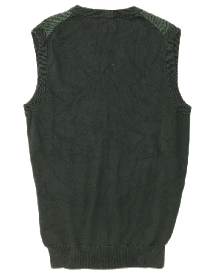 Chaps Mens Vest Tank Top Bumbac verde mic