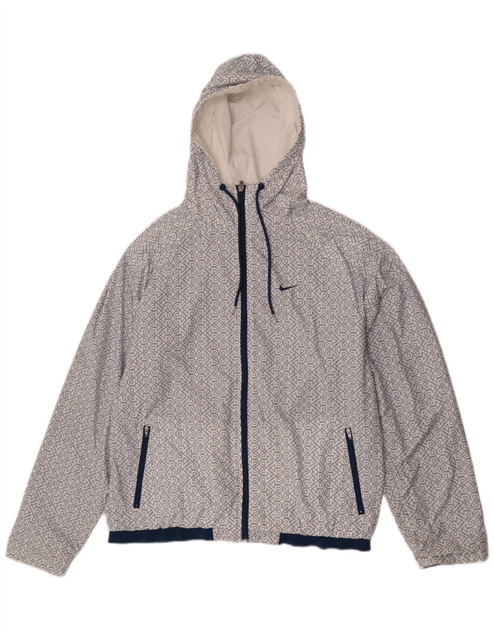 Jachetă reversibilă cu glugă Nike pentru bărbați UK 38 Medium Blue Colorblock Poliester