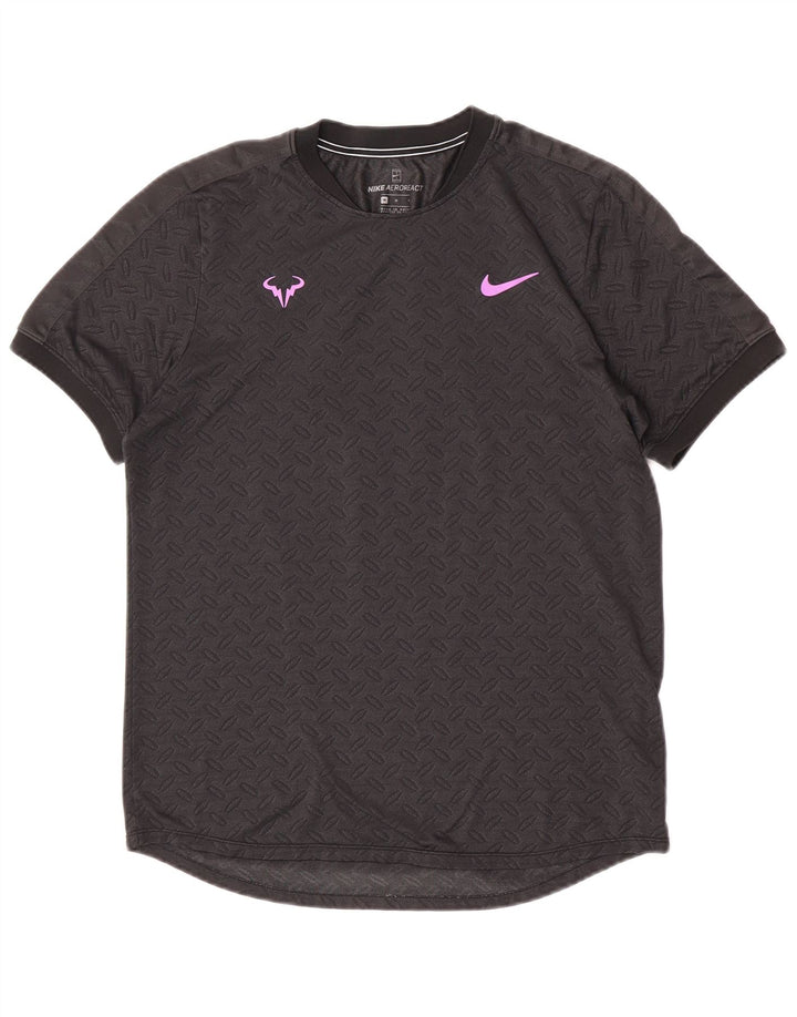 Tricou pentru bărbați Nike Top Mediu Gri Geometric