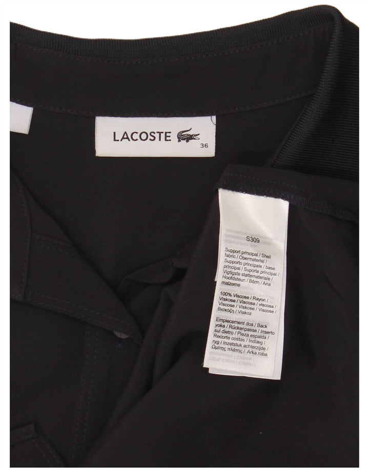 Cămașă Lacoste Femei Mărimea 36 Mic Viscoză Neagră