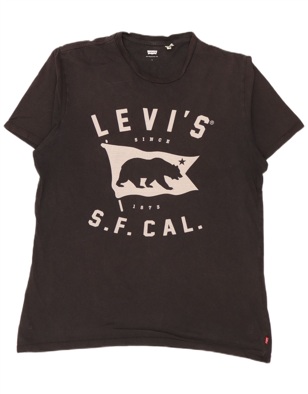 Tricou grafic pentru bărbați LEVI'S Top mare din bumbac negru