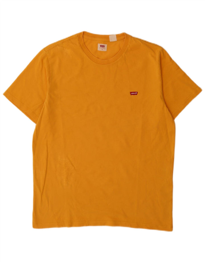 Tricou pentru bărbați Levi's Top din bumbac galben mediu
