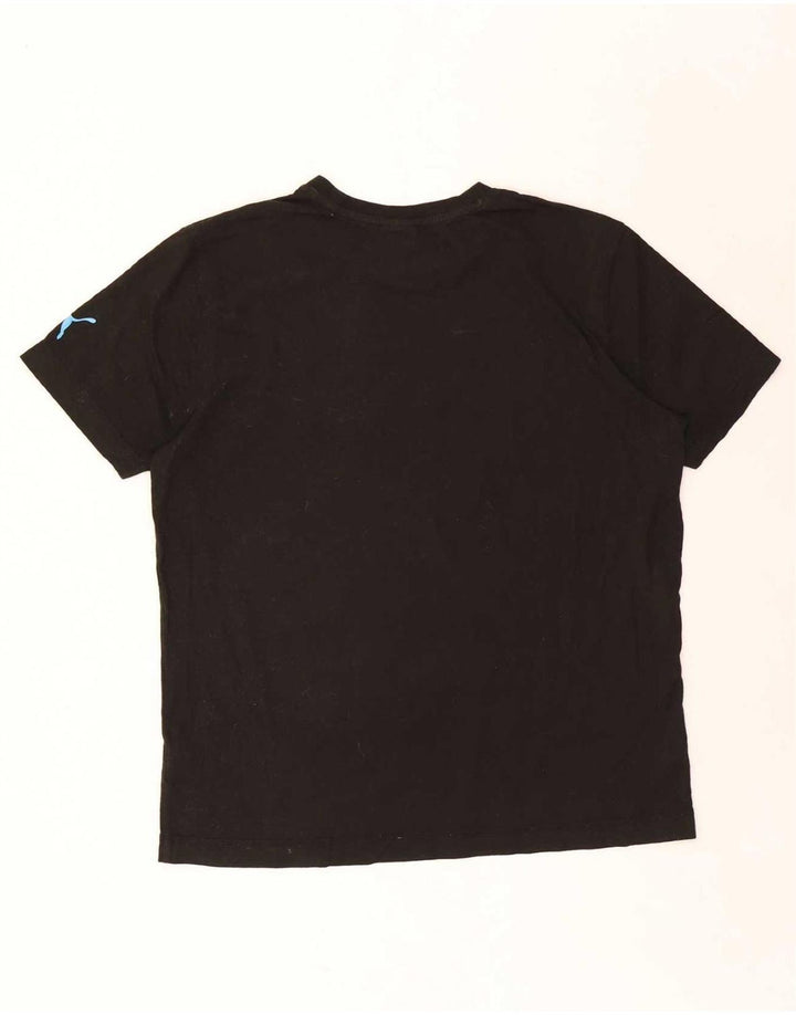 Tricou grafic Puma pentru bărbați Top mare din bumbac negru