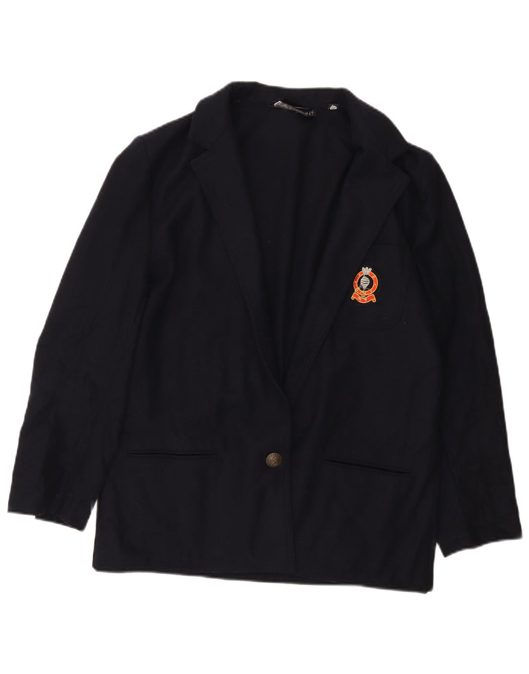 Marina Yachting Jachetă Blazer Femei 1 Buton IT 42 Mediu Lână Bleumarin