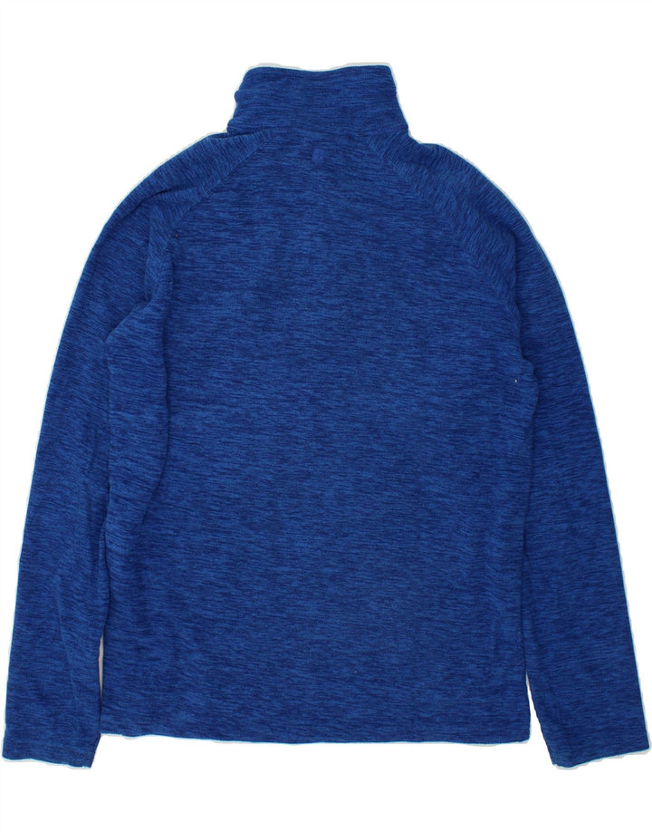 MOUNTAIN WAREHOUSE Mens Zip Neck Fleece Jumper Medium Blue Flecked Vintage Mountain Warehouse and Second-Hand Mountain Warehouse from Messina Hembry 