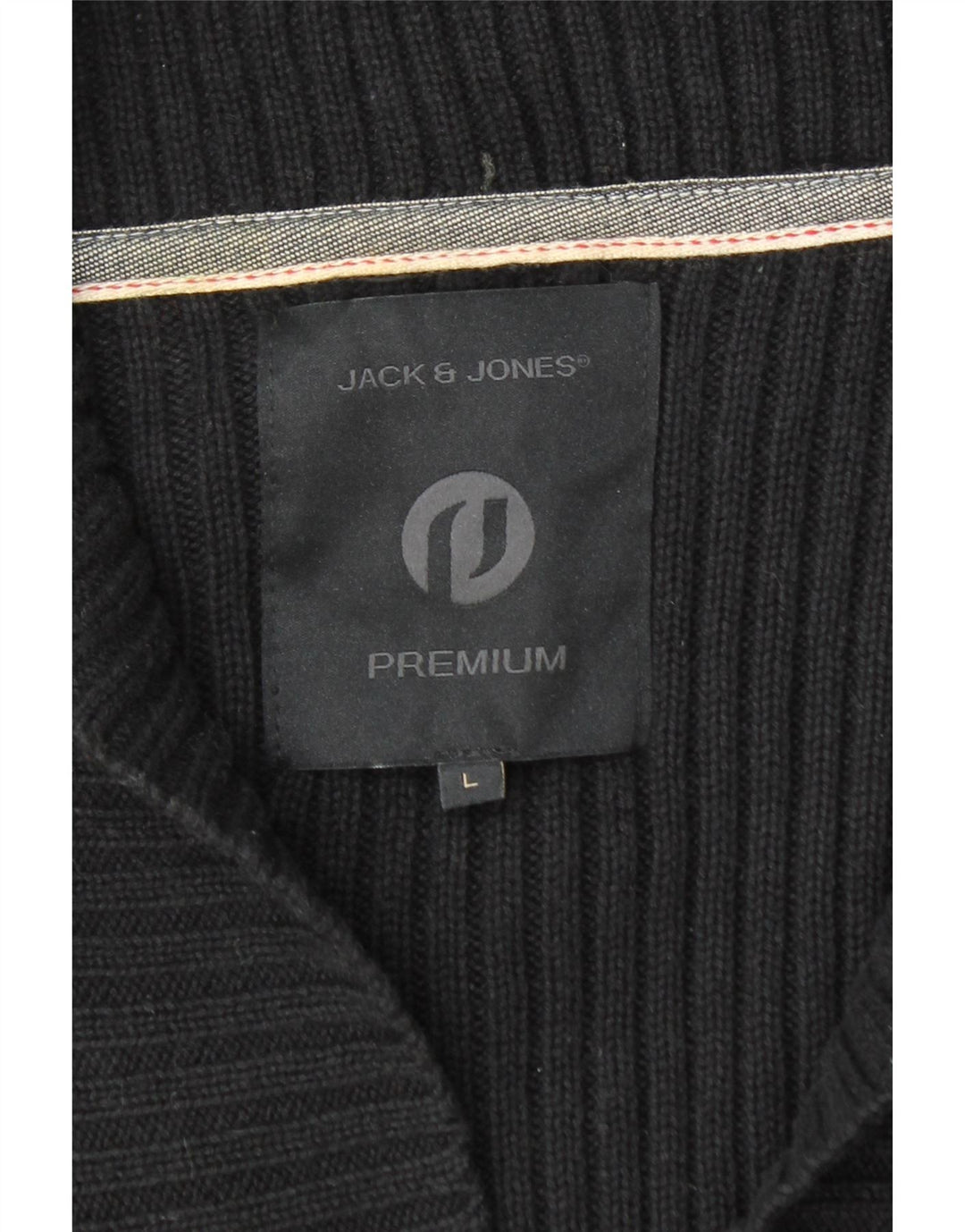Pulover cardigan pentru bărbați Jack & Jones, mare, negru, bumbac