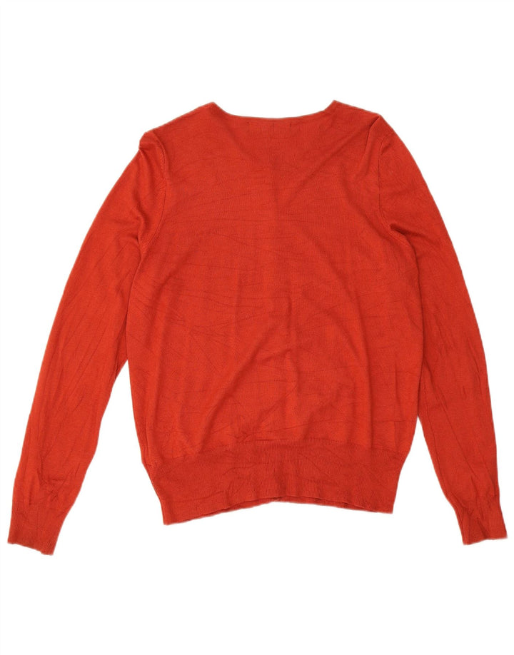 Pulover cardigan pentru femei Marks & Spencer UK 14 Medium Orange Viscose