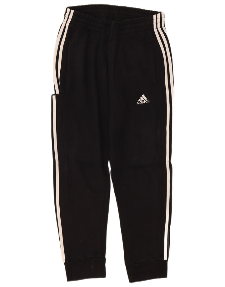 Pantaloni de trening pentru bărbați Adidas Pantaloni de jogging, bumbac mediu negru