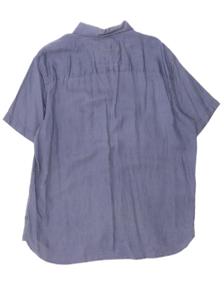 Cămașă Timberland cu mânecă scurtă pentru bărbați, XL, cânepă albastră