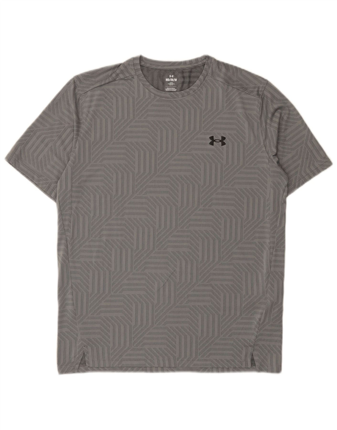 Tricou Under Armour pentru bărbați Top Medium Gri Geometric Poliester