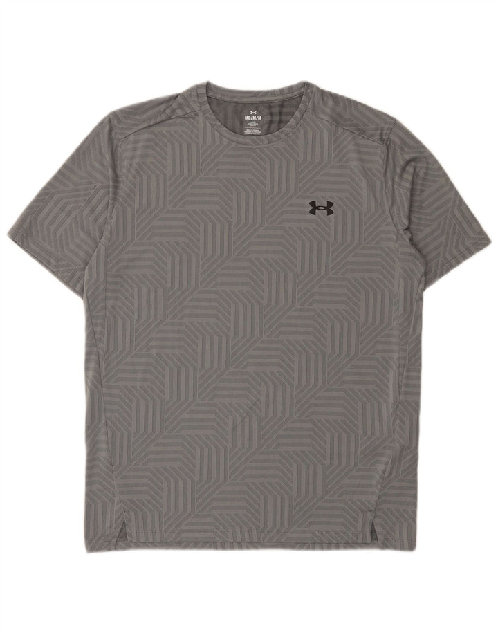 Tricou Under Armour pentru bărbați Top Medium Gri Geometric Poliester